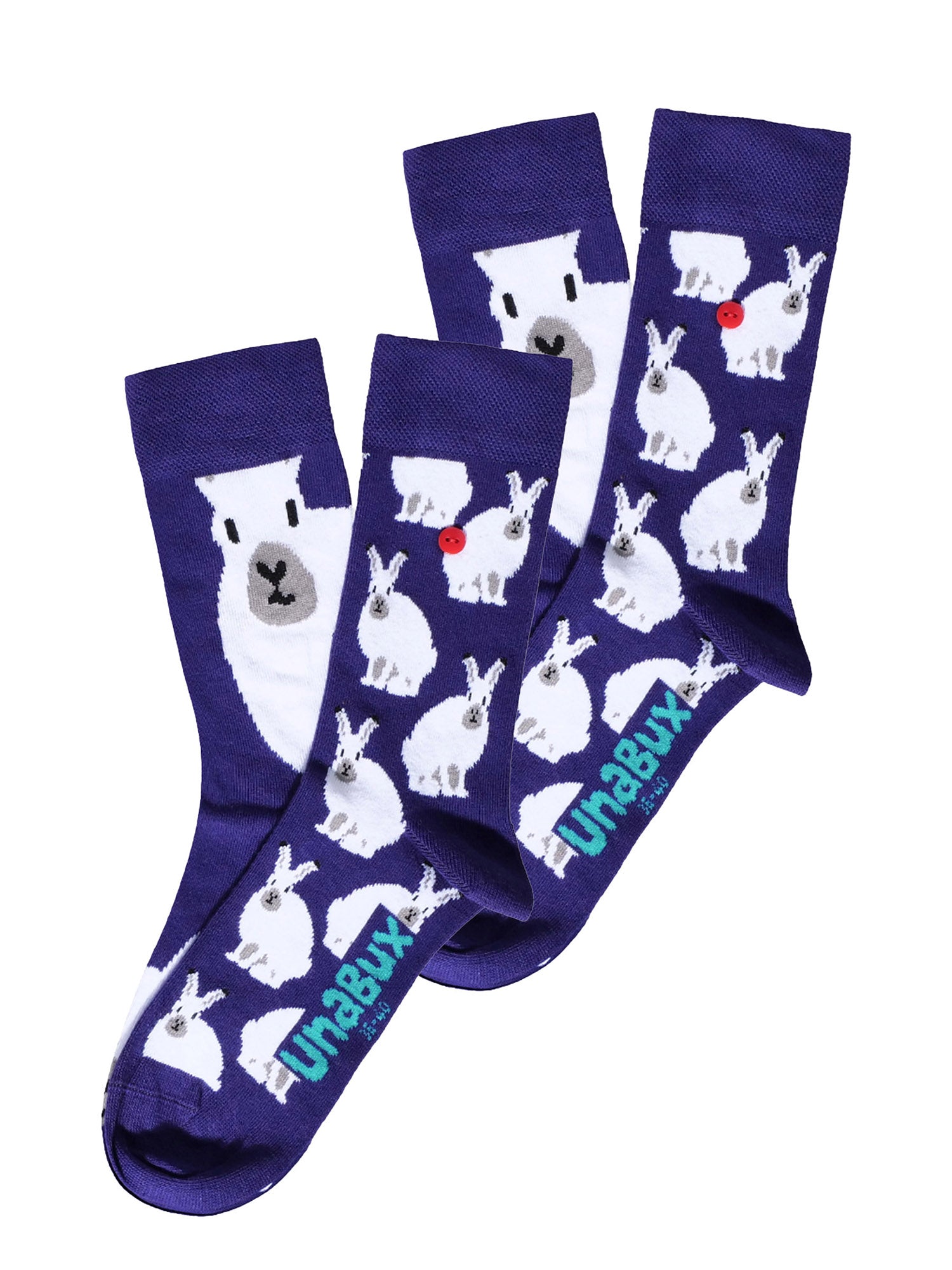 UnaBux Unisex Socken Cheering Lion 2er Pack