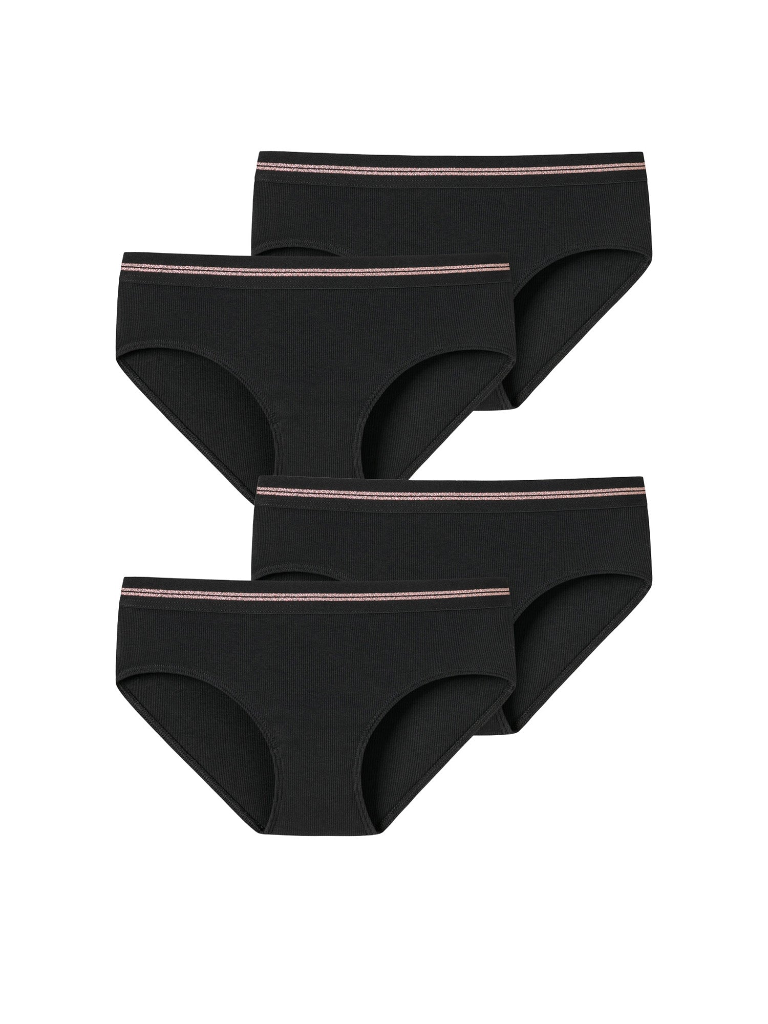 SCHIESSER Mädchen Slip Long Life Rib 4er Pack
