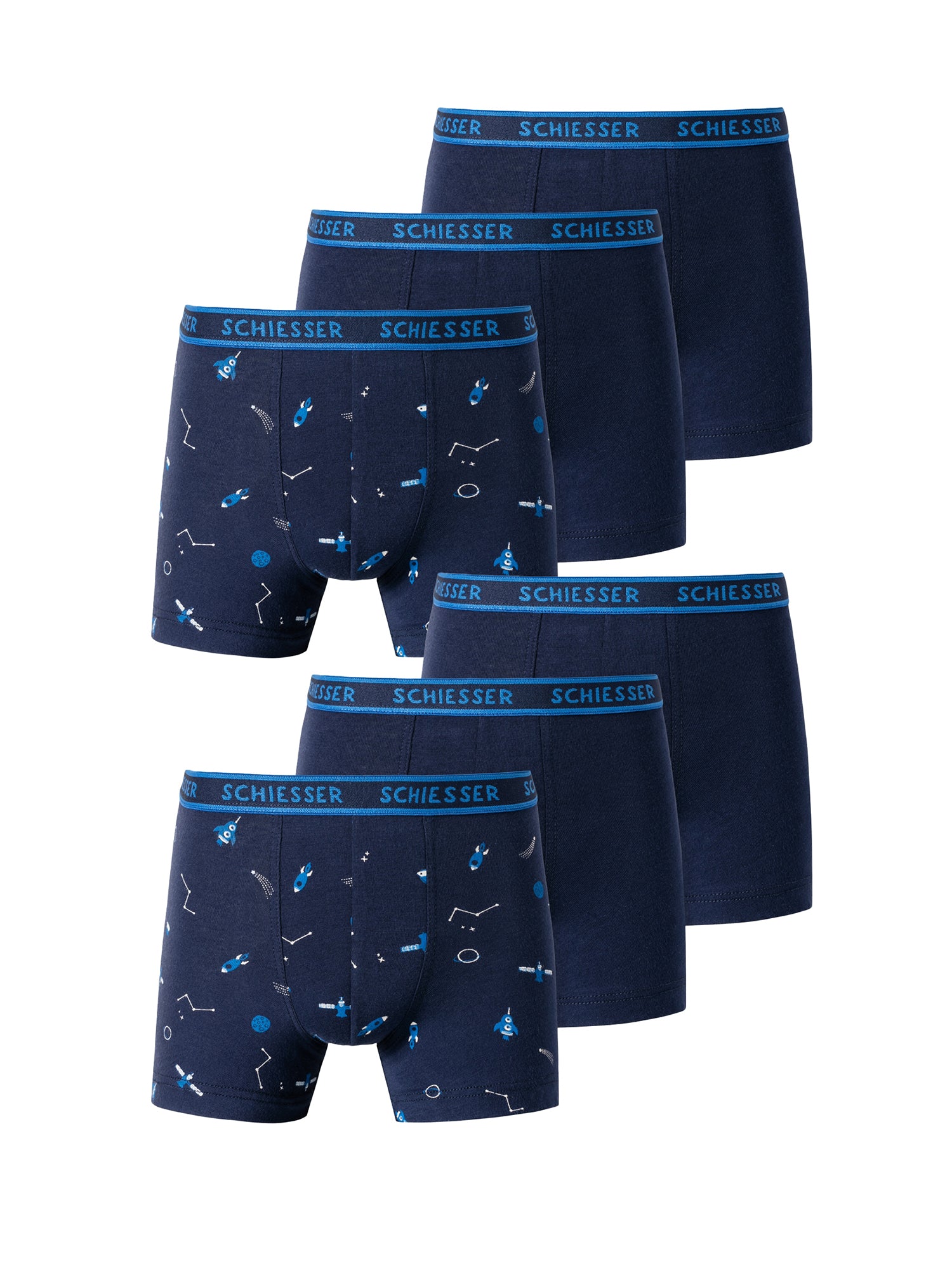 SCHIESSER Jungen Trunks 95/5 Organic Cotton 6er Pack