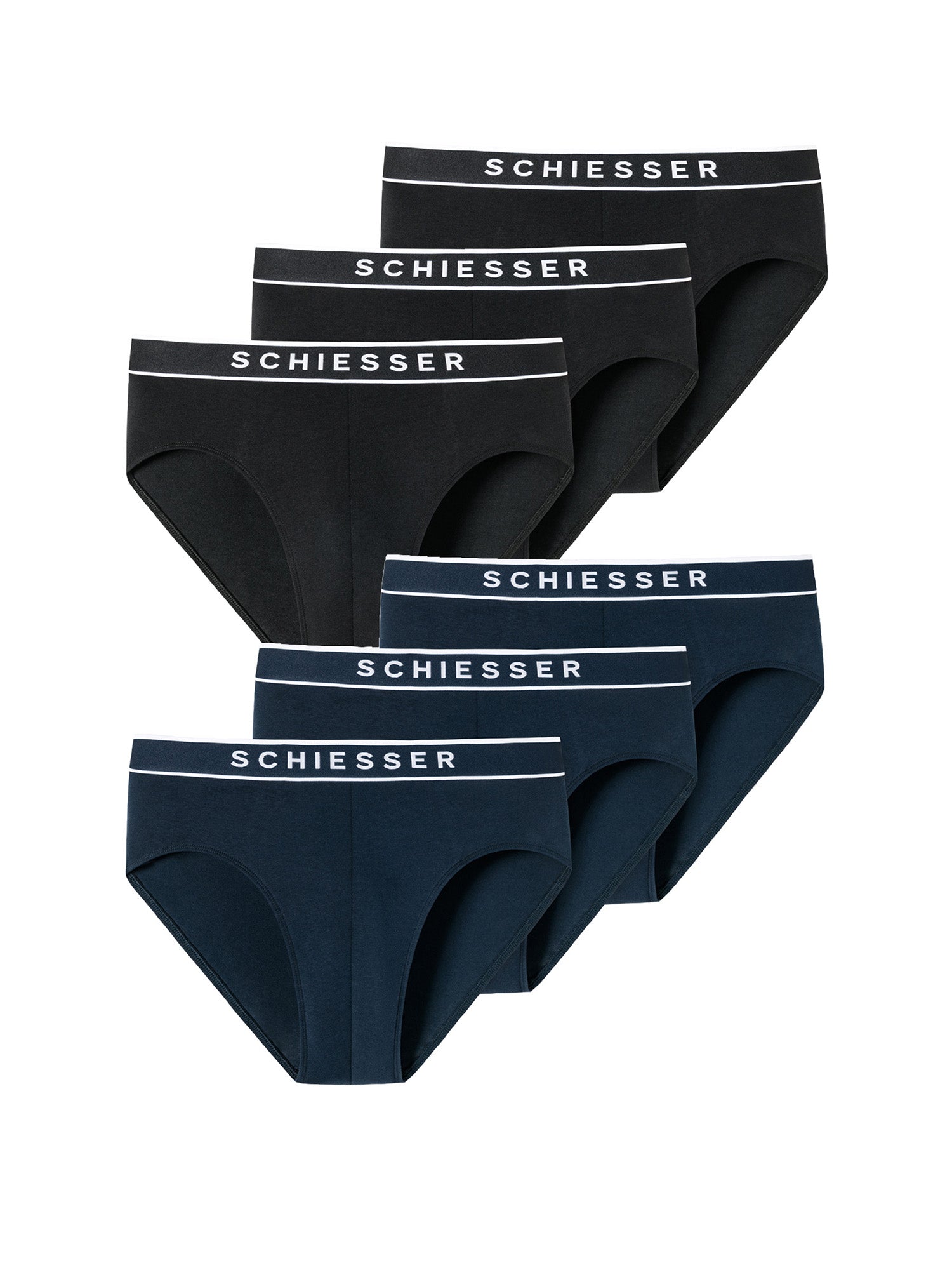 SCHIESSER Herren Slip Rio 95/5 Organic Cotton 6er Pack